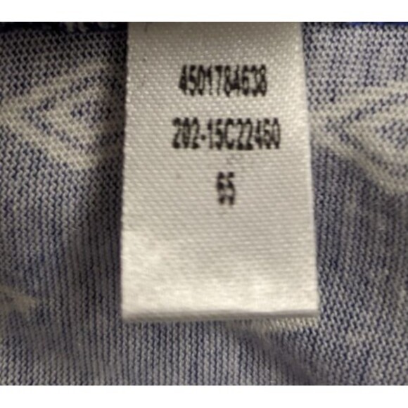 Women's CHICO'S Ikat Print Roll Tab 3/4 Slv Multicolored Cotton/Modal T-Shirt SM - Picture 11 of 11